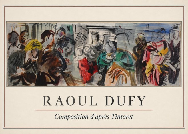 Raoul Dufy Composition D'après Tintoret No1 - Plakát