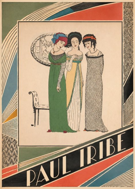 Paul Iribe Three Women in Fashion No5 - Plakát