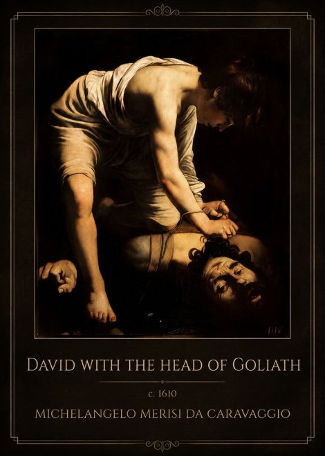 Michelangelo Merisi da Caravaggio David with the Head of Goliath I No1 - Plakát
