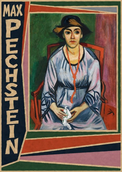 Max Pechstein Seated Woman with Hat No2 - Plakát