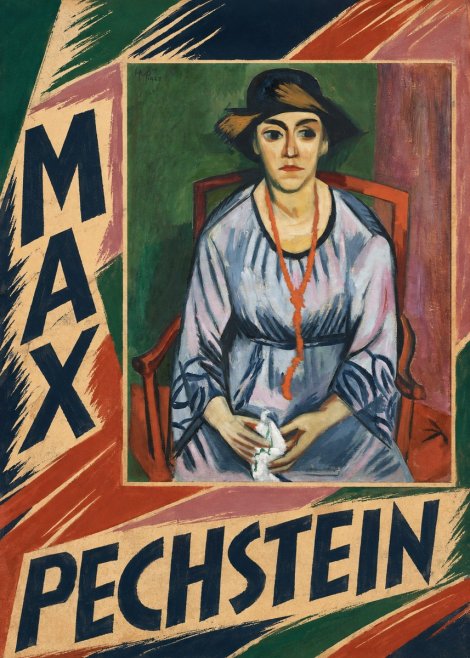 Max Pechstein Seated Woman with Hat No6 - Plakát