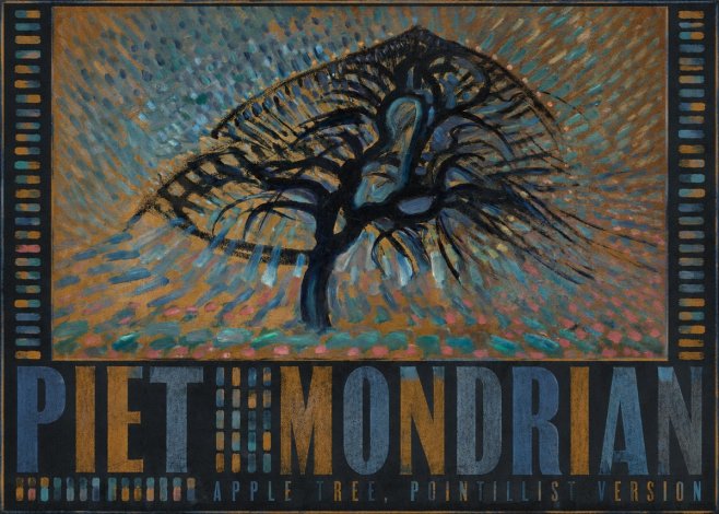 Piet Mondrian Apple Tree, Pointillist Version No5 - Plakát