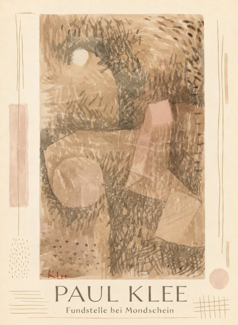 Paul Klee Fundstelle Bei Mondschein No1 - Plakát