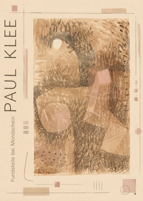 Paul Klee Fundstelle Bei Mondschein No2 - Plakát
