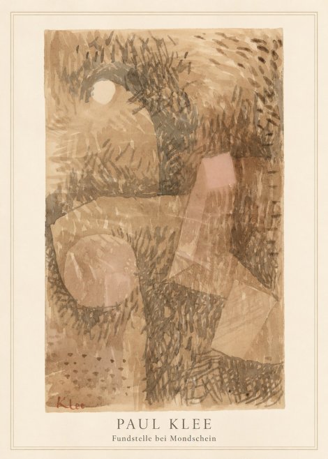 Paul Klee Fundstelle Bei Mondschein No3 - Plakát