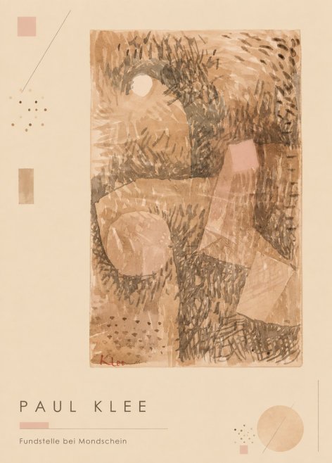 Paul Klee Fundstelle Bei Mondschein No4 - Plakát