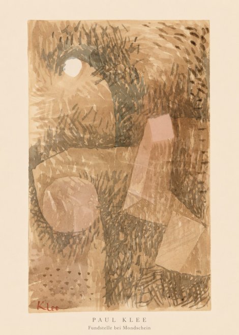 Paul Klee Fundstelle Bei Mondschein No5 - Plakát