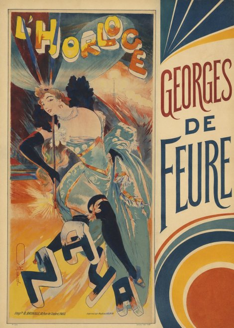 Georges de Feure L'horloge I No4 - Plakát