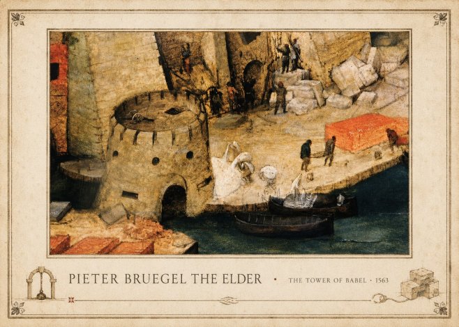 Pieter Bruegel The Tower of Babel II No4 - Plakát