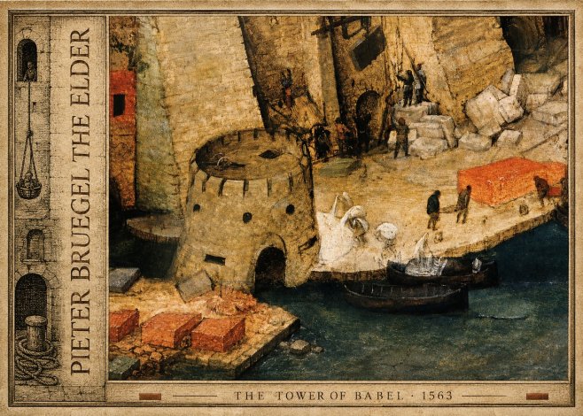 Pieter Bruegel The Tower of Babel II No6 - Plakát