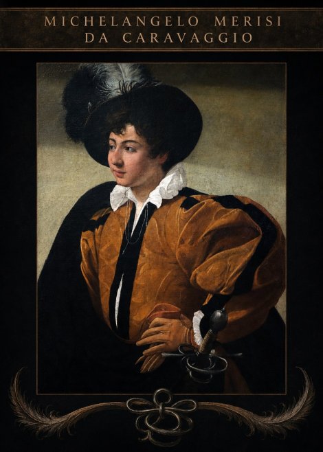 Michelangelo Merisi da Caravaggio Young Man with a Plumed Hat No4 - Plakát