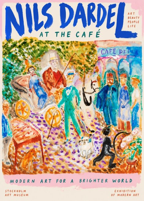 Nils Dardel A Scene from Paris No6 - Plakát
