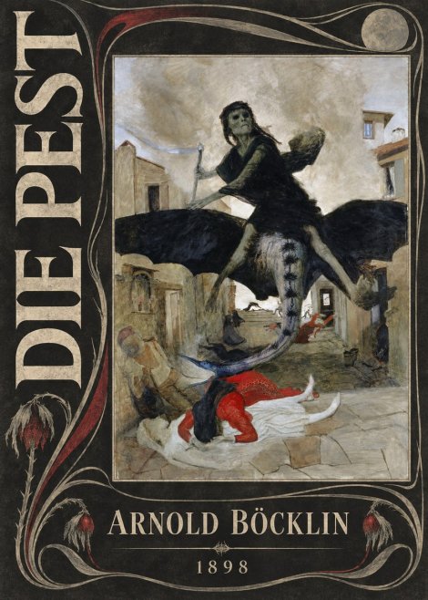 Arnold Böcklin Die Pest I No5 - Plakát