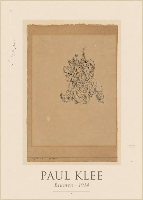Paul Klee Blumen I No1 - Plakát