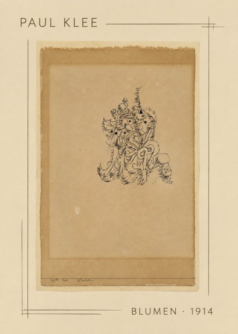 Paul Klee Blumen I No2 - Plakát