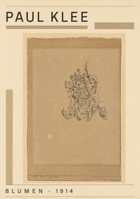 Paul Klee Blumen I No4 - Plakát