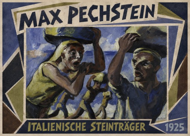 Max Pechstein Italienische Steinträger No1 - Plakát