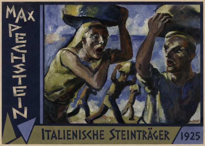 Max Pechstein Italienische Steinträger No2 - Plakát