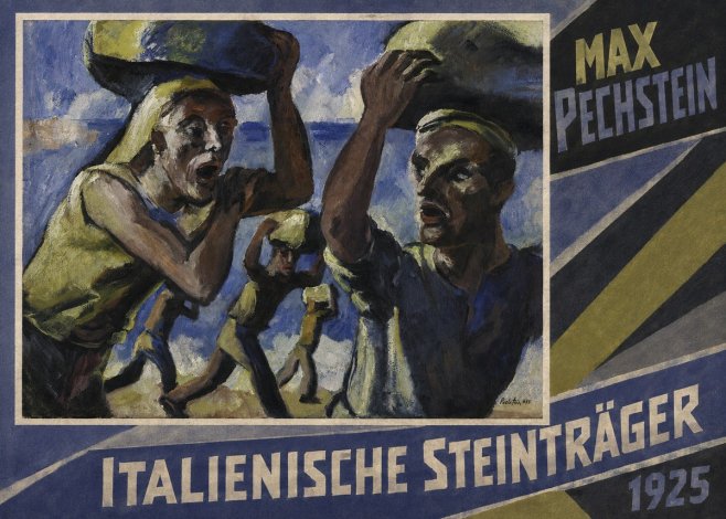 Max Pechstein Italienische Steinträger No6 - Plakát