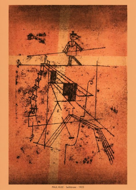 Paul Klee Seiltänzer I No5 - Plakát