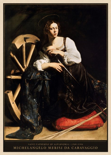 Michelangelo Merisi da Caravaggio Saint Catherine of Alexandria I No5 - Plakát