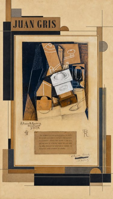 Juan Gris Still Life with Coffee Grinder I No5 - Plakát