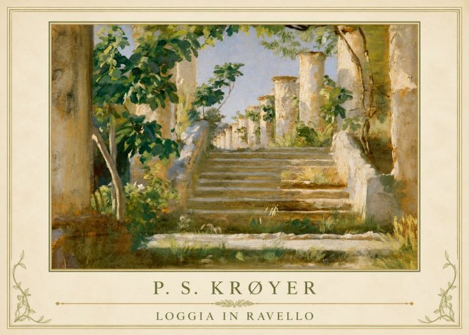 P.S. Krøyer Loggia in Ravello No1 - Plakát