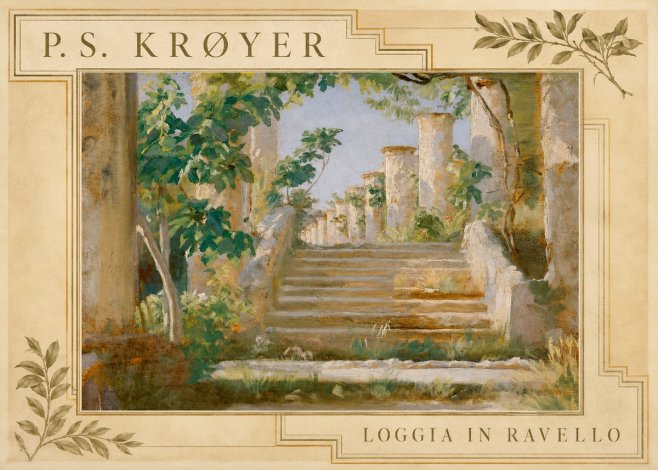 P.S. Krøyer Loggia in Ravello No3 - Plakát