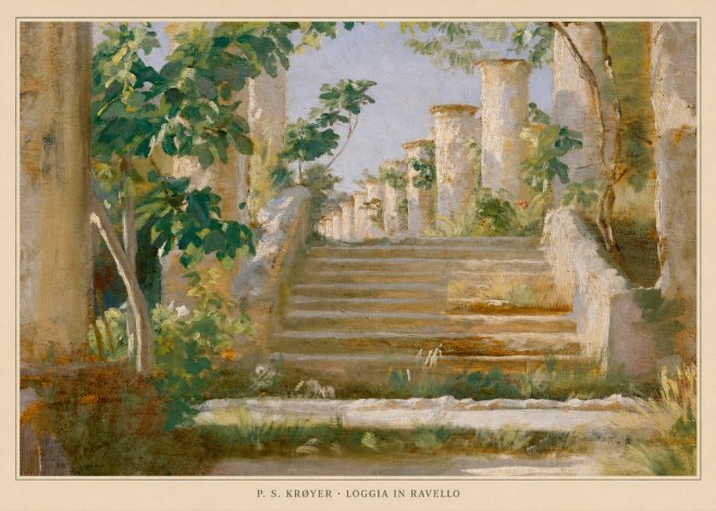 P.S. Krøyer Loggia in Ravello No5 - Plakát