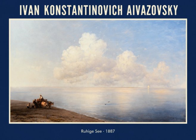 Ivan Konstantinovich Aivazovsky Ruhige See No1 - Plakát