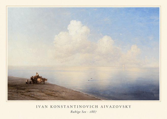 Ivan Konstantinovich Aivazovsky Ruhige See No3 - Plakát