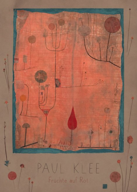 Paul Klee Früchte Auf Rot No3 - Plakát