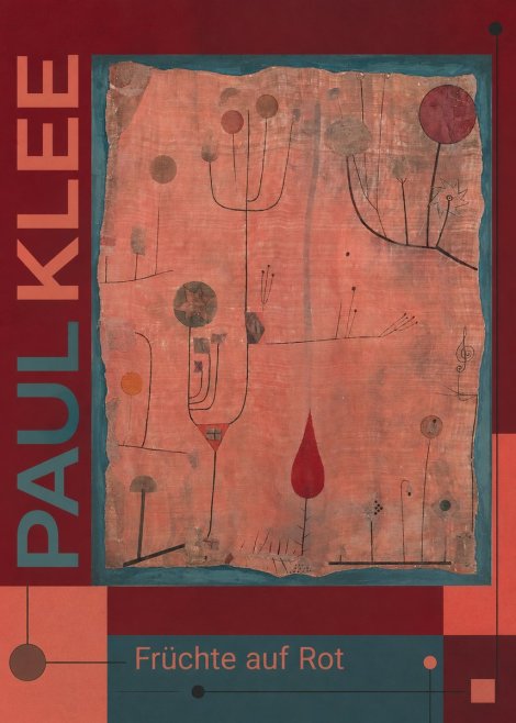 Paul Klee Früchte Auf Rot No6 - Plakát