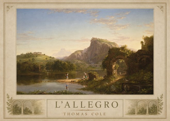 Thomas Cole L'allegro No1 - Plakát