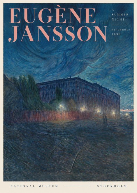Eugène Jansson Night Effect No4 - Plakát