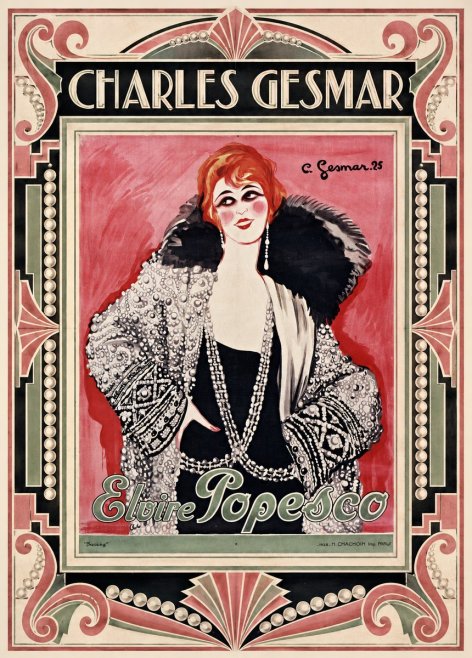 Charles Gesmar Elvire Popesco I No1 - Plakát