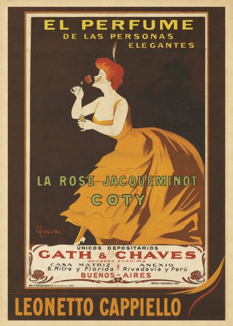 Leonetto Cappiello La Rose Jacqueminot Coty No2 - Plakát