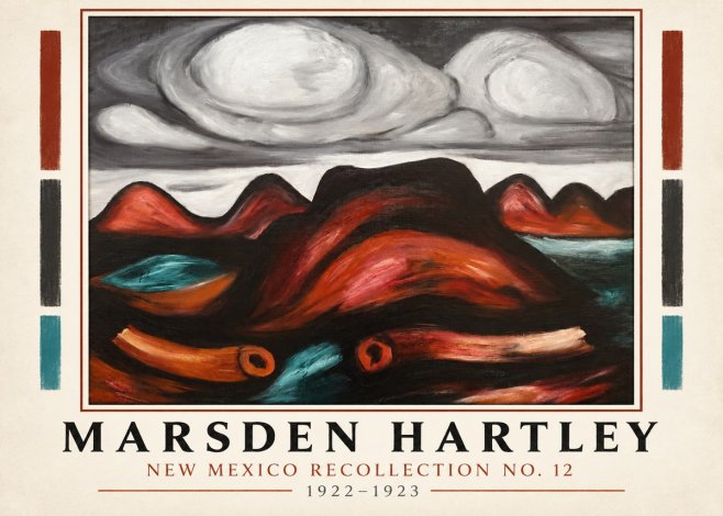 Marsden Hartley New Mexico Recollection No. 12 No1 - Plakát