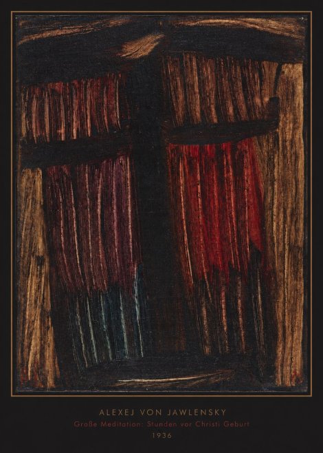 Alexej von Jawlensky Große Meditation: Stunden Vor Christi Geburt No6 - Plakát