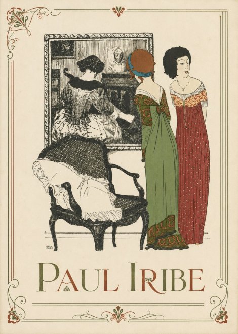Paul Iribe Elegant Interior Scene No1 - Plakát
