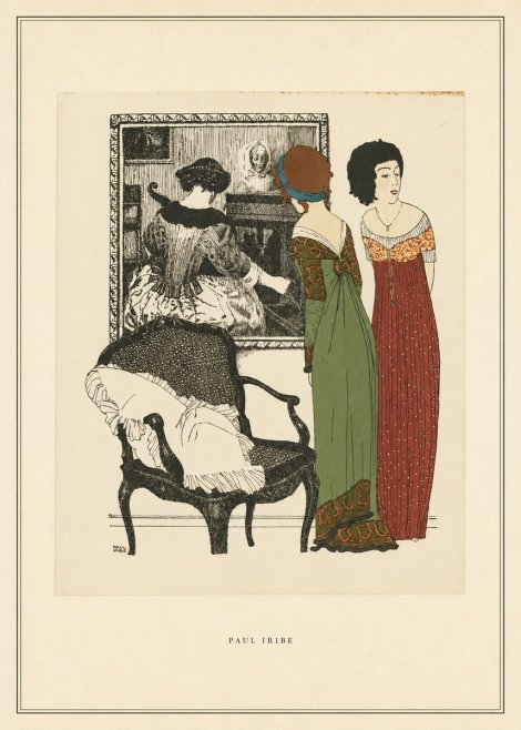 Paul Iribe Elegant Interior Scene No4 - Plakát