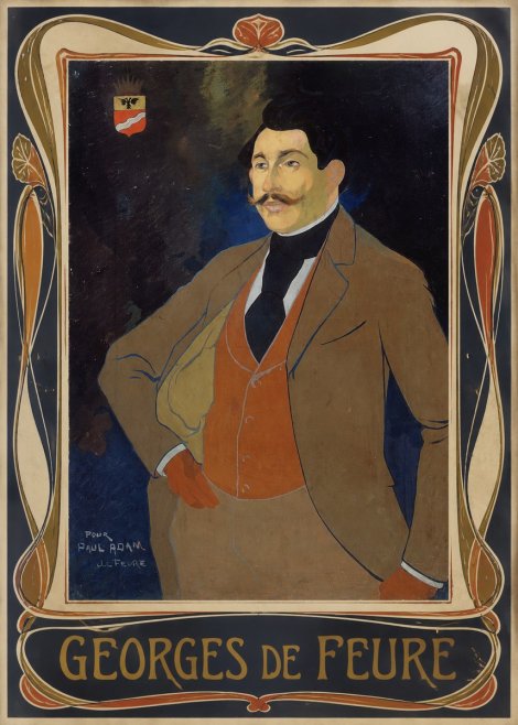 Georges de Feure Portrait De Paul Adam No2 - Plakát