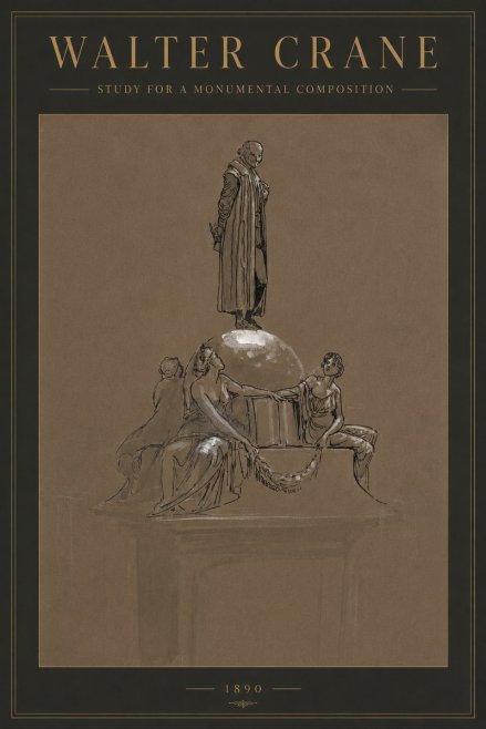 Walter Crane Study for a Monumental Composition No2 - Plakát