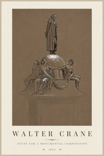 Walter Crane Study for a Monumental Composition No3 - Plakát