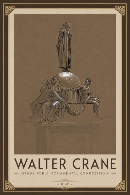 Walter Crane Study for a Monumental Composition No6 - Plakát
