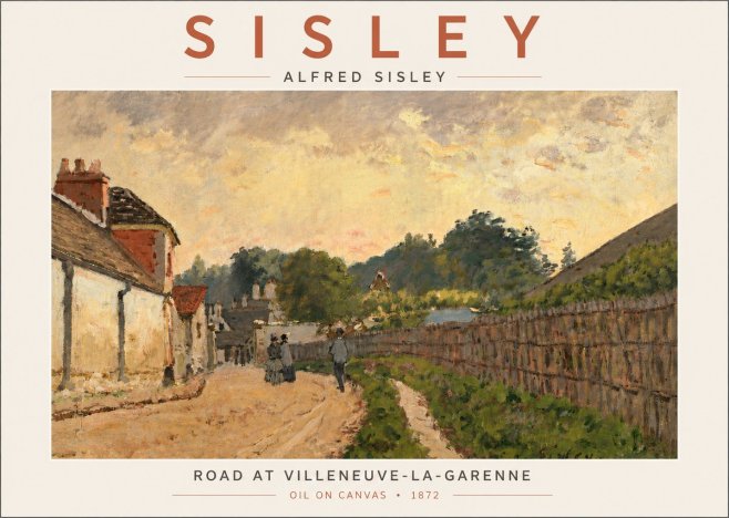 Sisley Road at Villeneuve-la-garenne No4 - Plakát