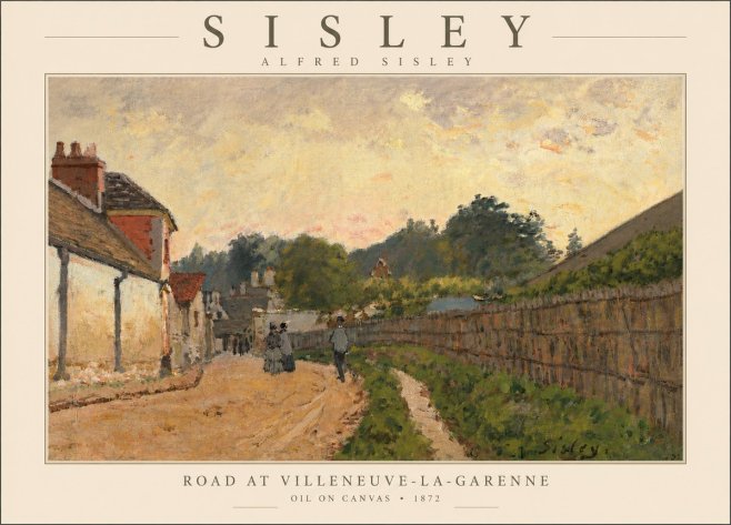 Sisley Road at Villeneuve-la-garenne No5 - Plakát