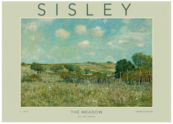 Sisley The Meadow No2 - Plakát