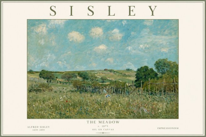Sisley The Meadow No6 - Plakát