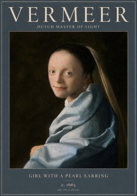 Vermeer Girl with a Pearl Earring I No3 - Plakát
